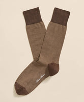Cotton-Blend Birdseye Socks / Brooks Brothers Men