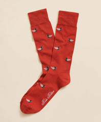 Cotton-Blend Mallard Socks / Brooks Brothers Men