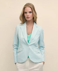 Cotton Blend Seersucker Jacket / Brooks Brothers Sale