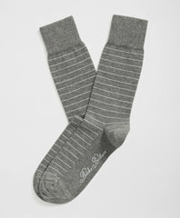 Cotton Blend Striped Socks / Brooks Brothers Men
