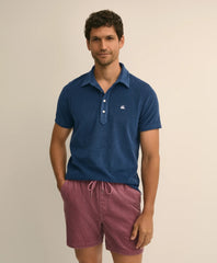 Cotton Blend Terry Cloth Polo Shirt / Brooks Brothers Men