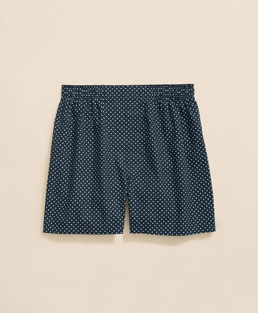 Cotton Broadcloth Dot Boxers / Brooks Brothers Men