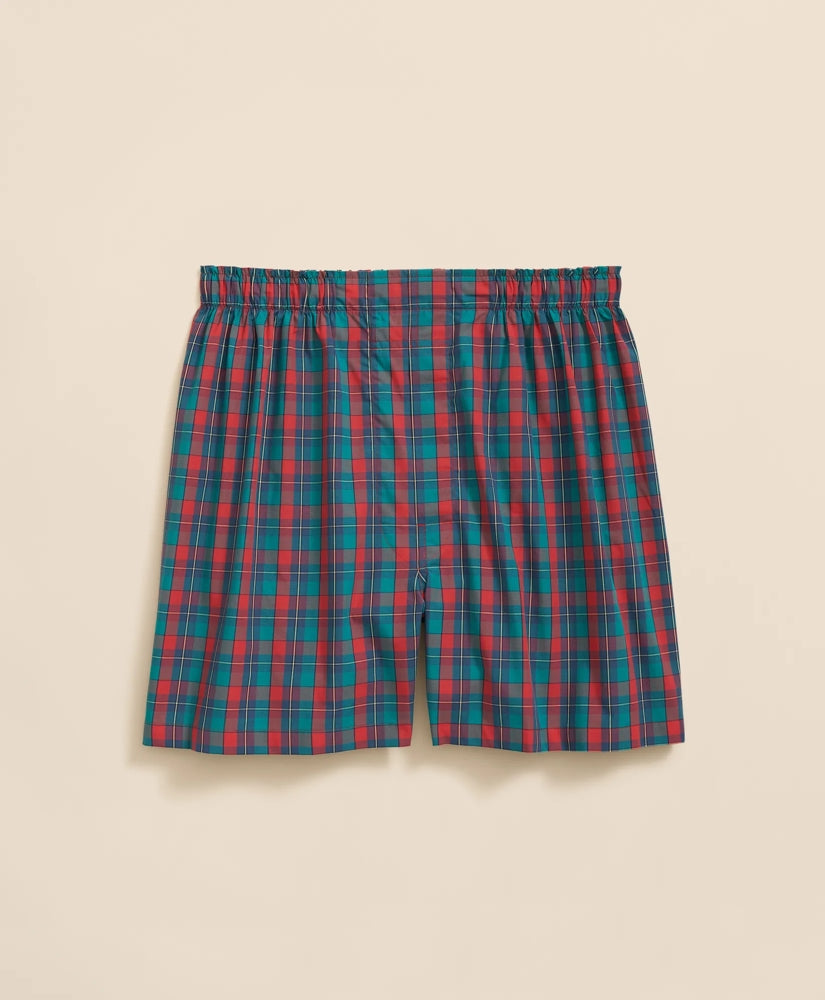 Cotton Broadcloth Multi Tartan Boxers / Brooks Brothers Sale
