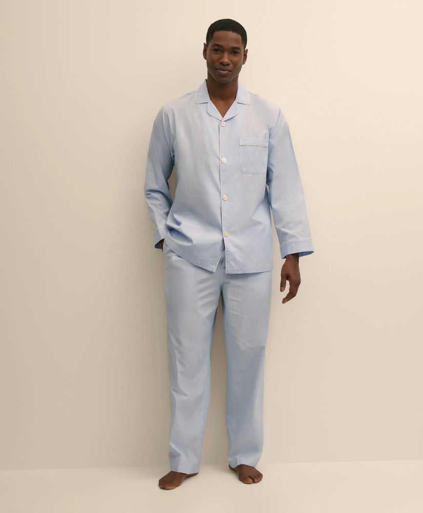 Cotton Broadcloth Pajamas / Brooks Brothers Men
