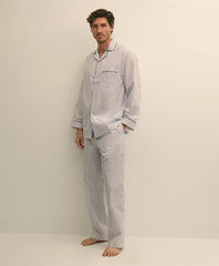 Cotton Broadcloth Stripe Pajamas / Brooks Brothers Men