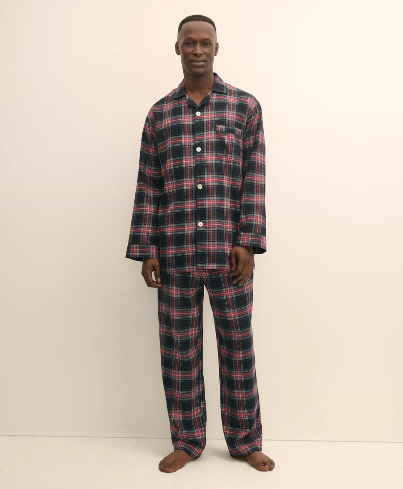 Cotton Flannel Tartan Pajamas / Brooks Brothers Sale