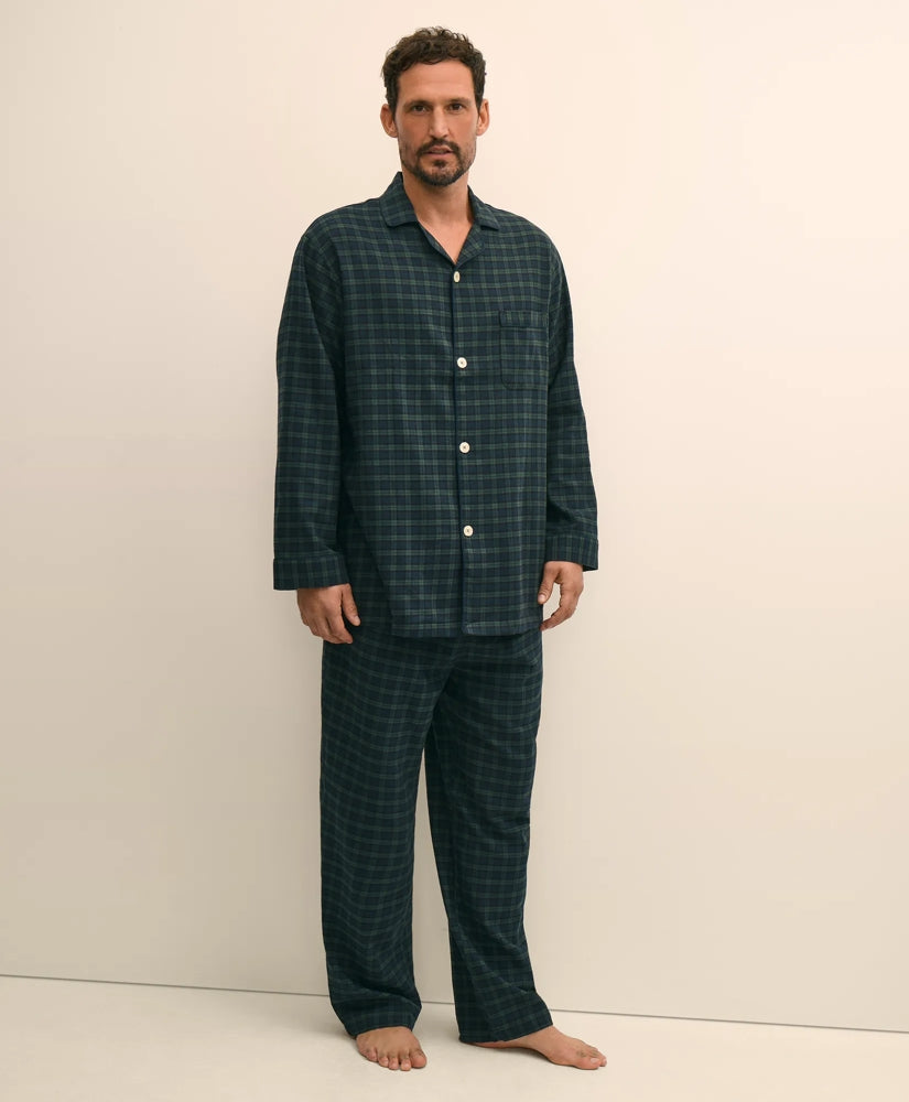 Cotton Flannel Tartan Pajamas / Brooks Brothers Sale