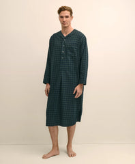 Cotton Flannel Tartan Nightshirt / Brooks Brothers Sale