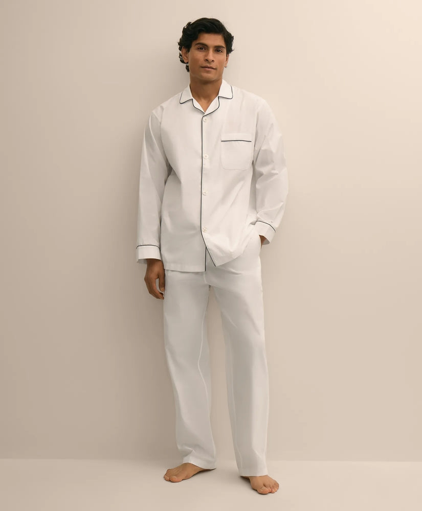 Cotton Broadcloth Pajamas / Brooks Brothers Men