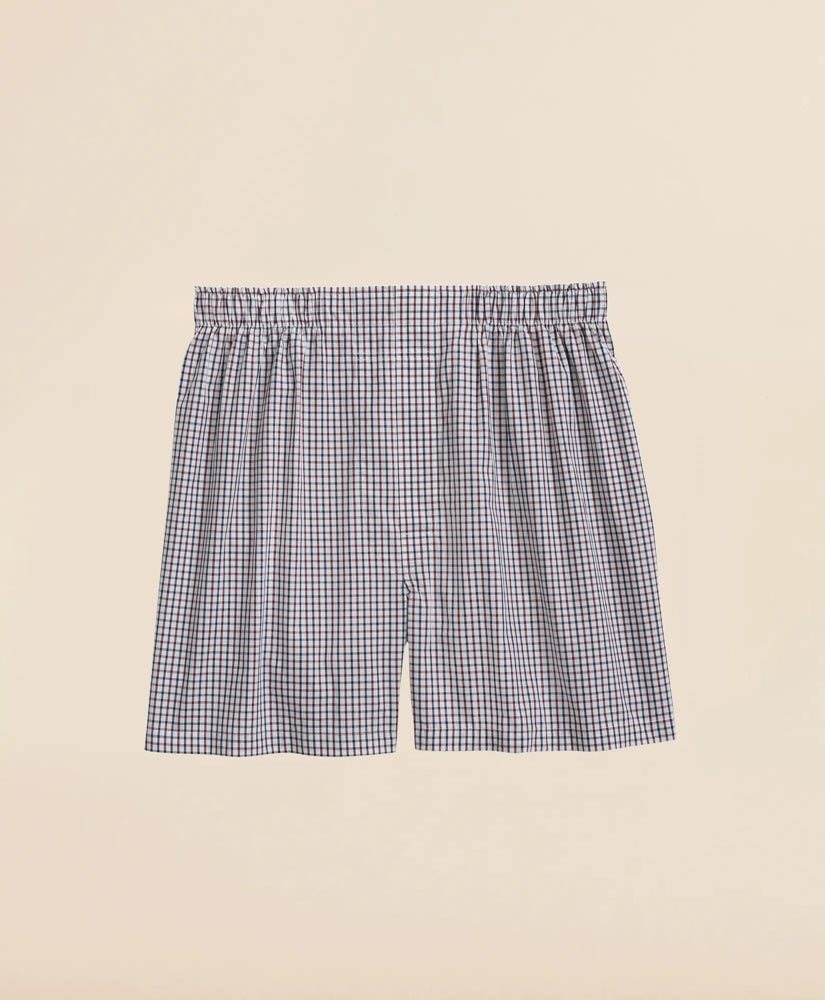Cotton Broadcloth Tattersall Boxers / Brooks Brothers Sale