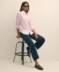 Cotton Corduroy Wide Leg Cropped Pants / Brooks Brothers Sale