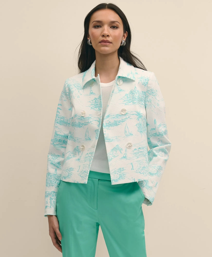 Cotton Dobby Bermuda Toile Jacket / Brooks Brothers Sale