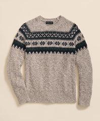 Cotton Fair Isle Sweater / Brooks Brothers Sale