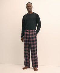 Cotton Flannel Plaid Lounge Pants / Brooks Brothers Sale