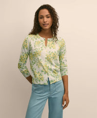 Cotton Floral Cardigan / Brooks Brothers Women
