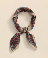 Cotton Medallion Print Neckerchief / Brooks Brothers Men
