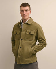 Cotton Military Shirt Jacket / Brooks Brothers Men