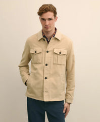 Cotton Moleskin Shirt Jacket / Brooks Brothers Sale