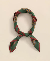 Cotton Paisley Foulard Print Neckerchief / Brooks Brothers Men