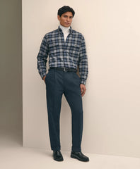 Cotton Pleated Side-Tab Chino / Brooks Brothers Men