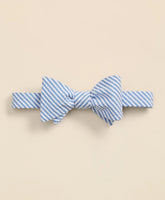 Cotton Seersucker Stripe Bow Tie / Brooks Brothers Men