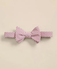 Cotton Seersucker Stripe Bow Tie / Brooks Brothers Men