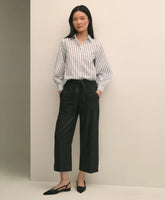 Belted Wide-Leg Utility Pants / Brooks Brothers Sale