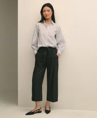 Belted Wide-Leg Utility Pants / Brooks Brothers Sale