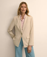 Crepe Relaxed Fit Jacket / Brooks Brothers Women