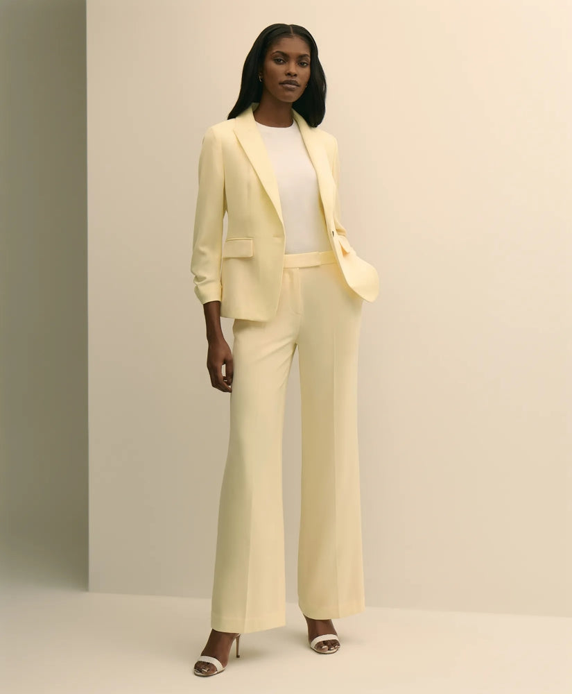 Crepe Wide-Leg Pants / Brooks Brothers Women
