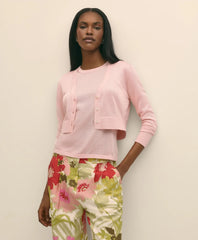 Cropped V-Neck Cardigan / Brooks Brothers Sale