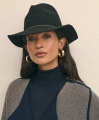 Eugenia Kim Brushed Wool Sandy Chain Hat / Brooks Brothers Sale