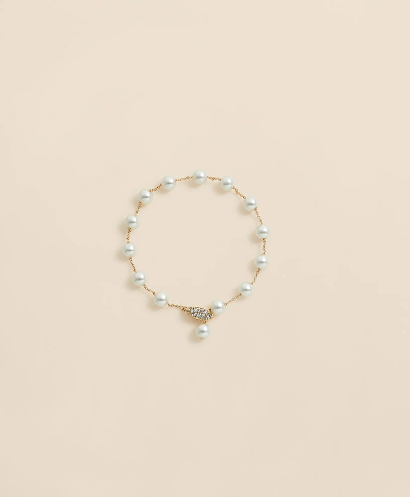 Faux-Pearl Chain Bracelet / Brooks Brothers Women