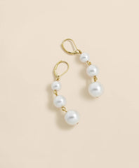 Faux-Pearl Drop Earrings / Brooks Brothers Women