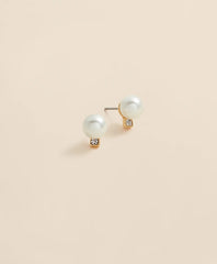Faux Pearl Stud Earrings / Brooks Brothers Women