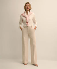 Fitted Funnel Neck Shirt in Non-Iron Royal Oxford Cotton / Brooks Brothers Shirts