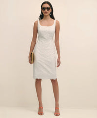 Floral Lace Overlay Sheath Dress / Brooks Brothers Sale