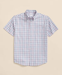 Friday Shirt, Short-Sleeve Poplin Plaid / Brooks Brothers Sale