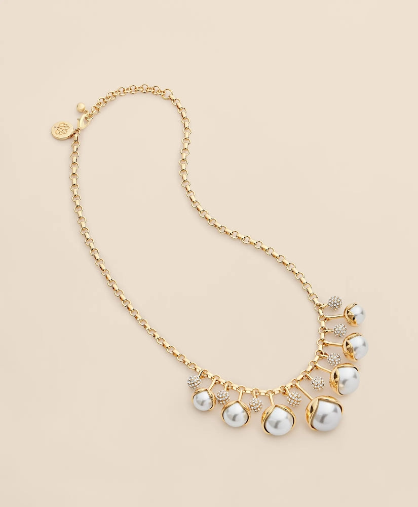 Cubic Zirconia Drop Necklace / Brooks Brothers Women