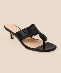 Jack Rogers Kitten-Heel Sandals / Brooks Brothers Women