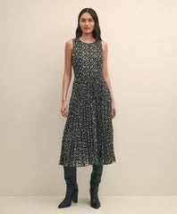 Leaf Motif Jacquard Dress / Brooks Brothers Sale