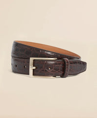 Leather Embossed Belt / Brooks Brothers Men