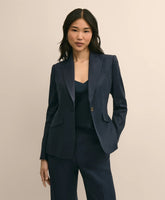 Linen Blend Jacket / Brooks Brothers Women