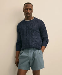 Linen Cable Knit Sweater / Brooks Brothers Men
