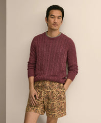 Linen Cable Knit Sweater / Brooks Brothers Men