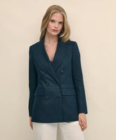 Linen Double-Breasted Peak Lapel Jacket / Brooks Brothers Sale