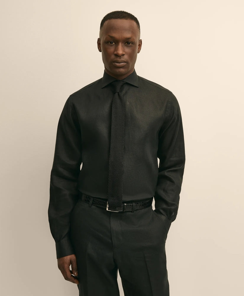Linen Londoner Collar Dress Shirt / Brooks Brothers Men