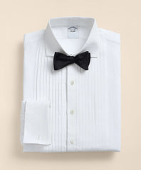 Linen Londoner Collar, Pleated Bib Tuxedo Shirt / Brooks Brothers Men