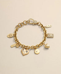 Loni Paul Charm Bracelet in 14K Plated Gold / Brooks Brothers Women