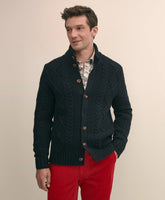Merino Aran Cable Cardigan / Brooks Brothers Sale